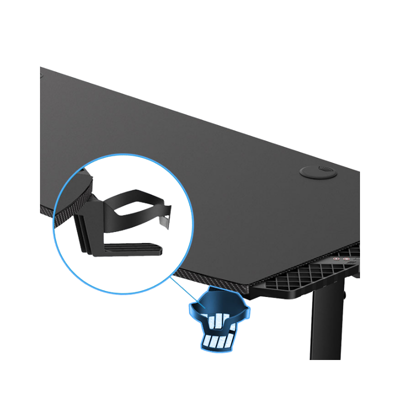 ESCRITORIO GAMER AeroCool ACD2 RGB - LUCES RGB - PORTAVASOS - SOPORTE PARA AUDIFONOS