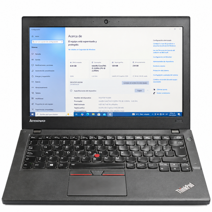 LAPTOP LENOVO X250 - INTEL CORE I5-5200U - 8GB RAM - 256GB SSD