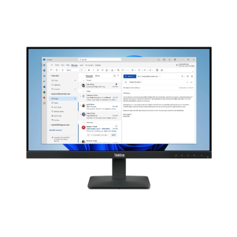 MONITOR LENOVO THINKVISION S24-4e - 23.8" - IPS - 1920x1080 - 100 Hz 4ms